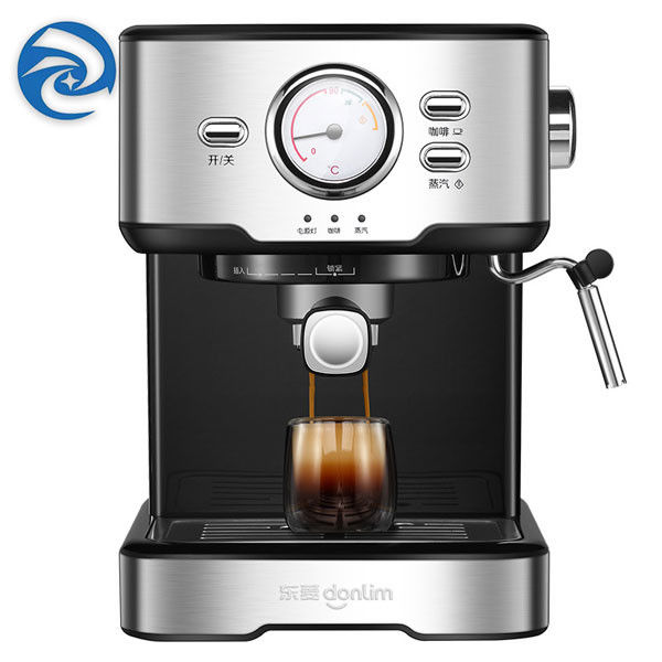 Ιταλική μηχανή εγχώριου καφέ 220V με το Μαύρο Frother γάλακτος