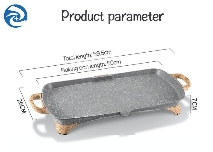 Πέτρινα ξύλινα ταψάκια Skillets 1350W 220V σχαρών σιταριού ηλεκτρικά
