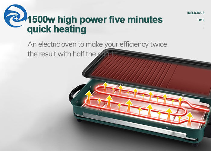 Άκαπνοι ηλεκτρικοί άνθρωποι Skillets 1500W 3-10 ταψακιών σχαρών