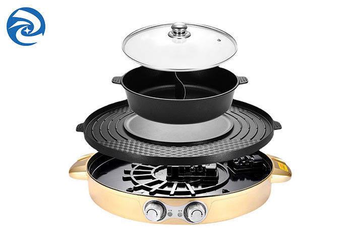 1700W ηλεκτρικά ταψάκια Skillets σχαρών όλα στο ένα 36x11cm