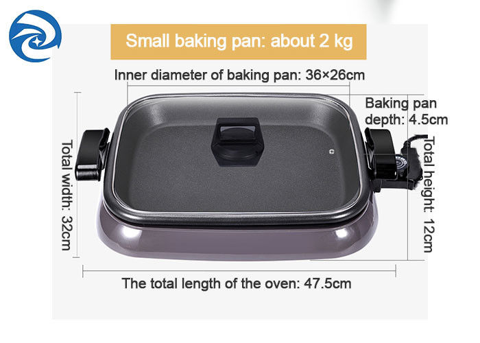 1600W ηλεκτρικό να ζεματίσει Skillets ταψακιών σχαρών αντι τρόχισμα
