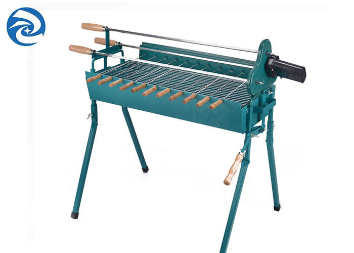 Υπαίθρια φορητή διπλώνοντας σχάρα 110×34cmx81cm ΣΧΑΡΩΝ οβελίδια κρέατος