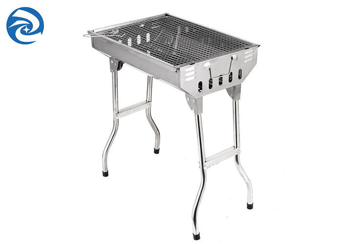 Υπαίθρια σχάρα 73x33x71cm ξυλάνθρακα ανοξείδωτου φορητό δίπλωμα