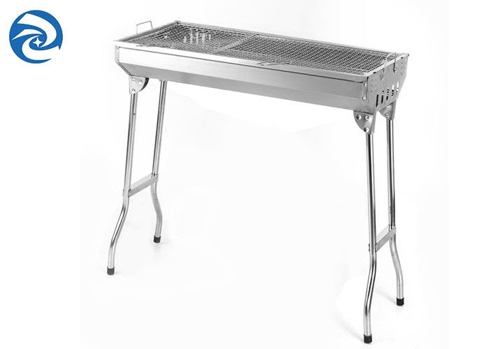 Υπαίθρια σχάρα 73x33x71cm ξυλάνθρακα ανοξείδωτου φορητό δίπλωμα